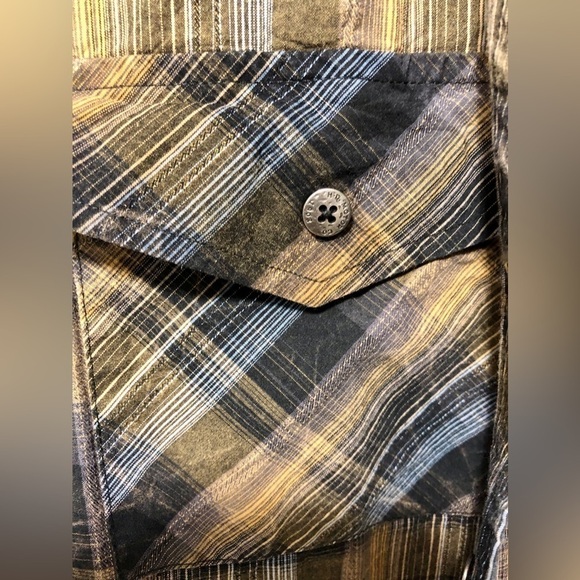 ♈️Harley Davidson plaid cotton button down shirt - Picture 8 of 15